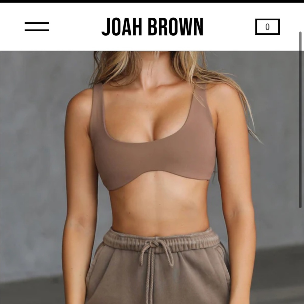 Contour bra from Joan Brown in suedes mocha S/M